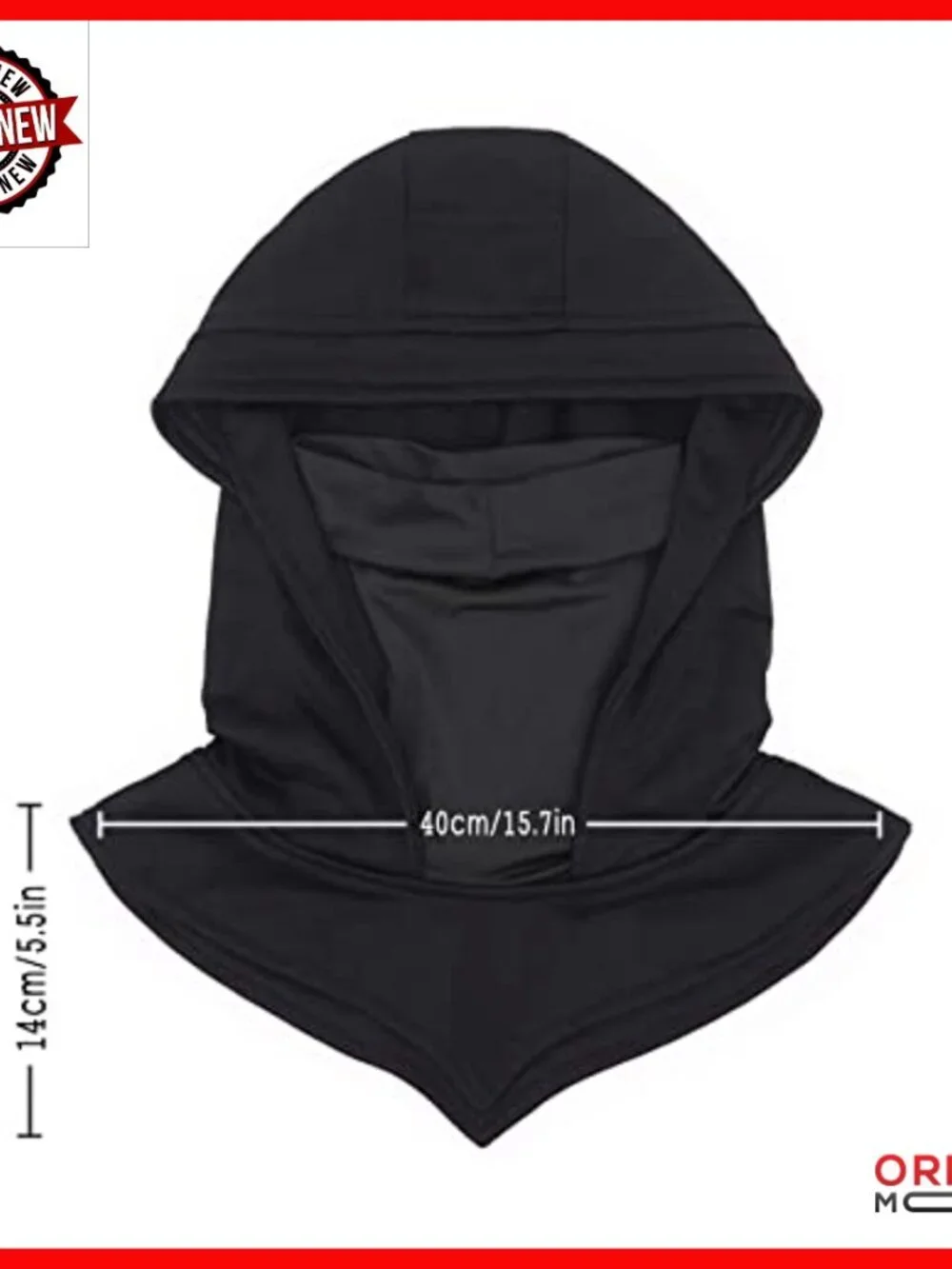 Steampunk Hooded Cape Scarf with Mask, Unisex Free Size Cotton